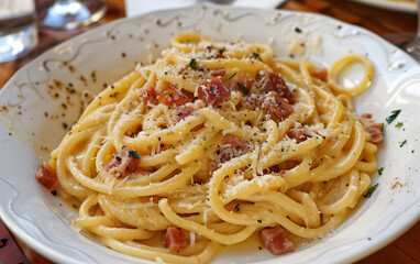 Authentic Italian Pasta Carbonara - Delicious Traditional Recipe