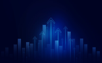Analysis finance grow graph and market  investment. Financial  business plan,earnings,sale and strategy. Stock market chart, exchange financial growth diagram.