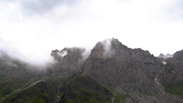 Korab mountain. Albania mountains clow.