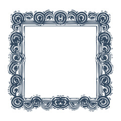 Frames in the old style.  Retro Hand-drawn illustration.