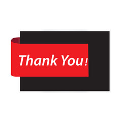 Thank you message, surprise card, presentation, text, note, lettering, sing, banner, poster and handwritten typography business marketing and promotion vector illustration. 