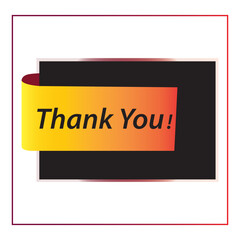Thank you message, surprise card, presentation, text, note, lettering, sing, banner, poster and handwritten typography business marketing and promotion vector illustration. 