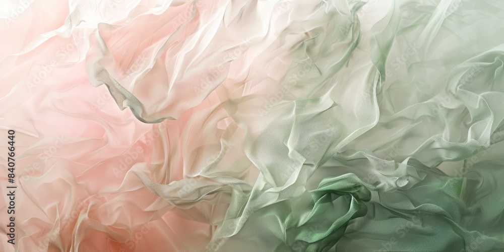 Aufkleber blush pink and soft sage green abstract spring background for serene design projects