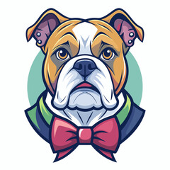 bulldog-wearing-bow-tie--line-draw