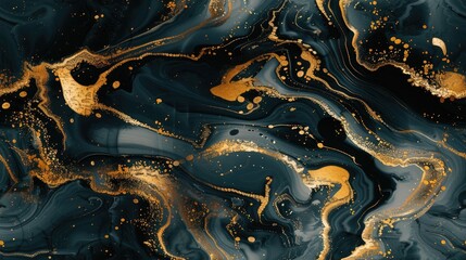 black and white leaves delicately adorning a branch, isolated against a velvety black background, creating a captivating contrast that celebrates the beauty of monochrome minimalism. SEAMLESS PATTERN