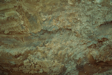 Background of brown sandy powder. Background Texture, Copy Space, Grey sand Background with abstract texture with shadows.