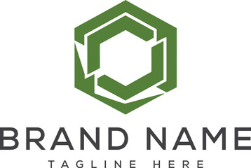 Flat gradient banking logo design.AI generative.