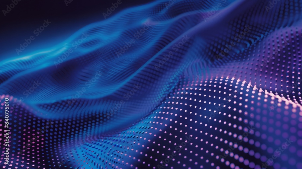Aufkleber an abstract background with a pattern of dots and a gradient of blues and purples. the name for the 