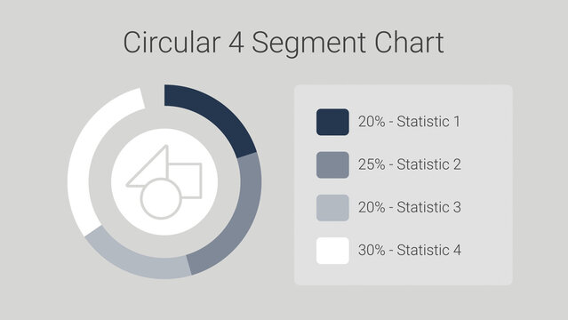 Clean Circular 4 Segment Chart
