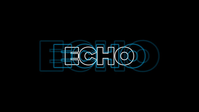 Echo Text And Logo Reveal