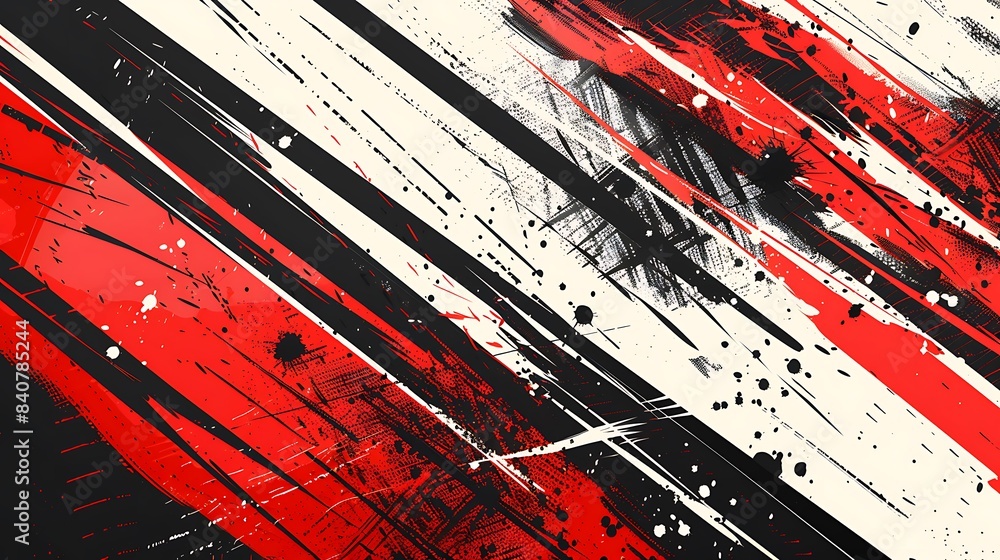 Poster racing background with checkered flag and abstract elements vector illustration on white background