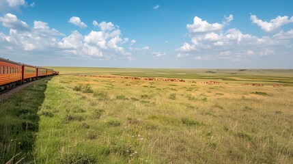 Train Journey Across the Plains