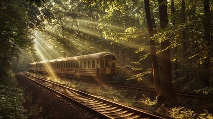 Fototapeta premium Forest Train Ride