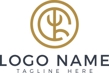 Obraz premium Gradient housing logo design idea.AI generative.