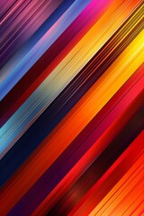 Abstract Diagonal Lines In Vibrant Colors