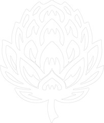 artichoke outline