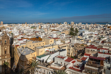 Cádiz overview from the Cathedral of The Americas