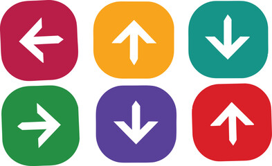 Set of creative arrows vector illustration.