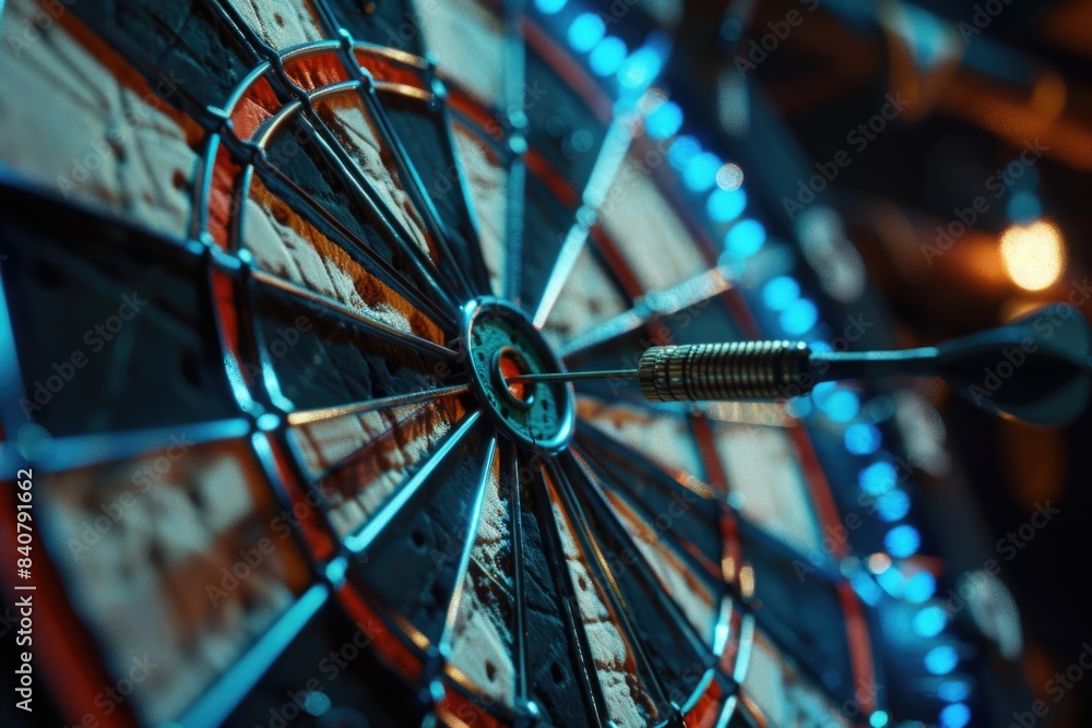 Aufkleber A close-up image of a dart stuck in a dart board
