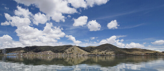 Some of the islands near Puno, Peru in Lake Titicaca, the highest navigable lake in the world, are a popular tourist destination for their wildlife and natural beauty