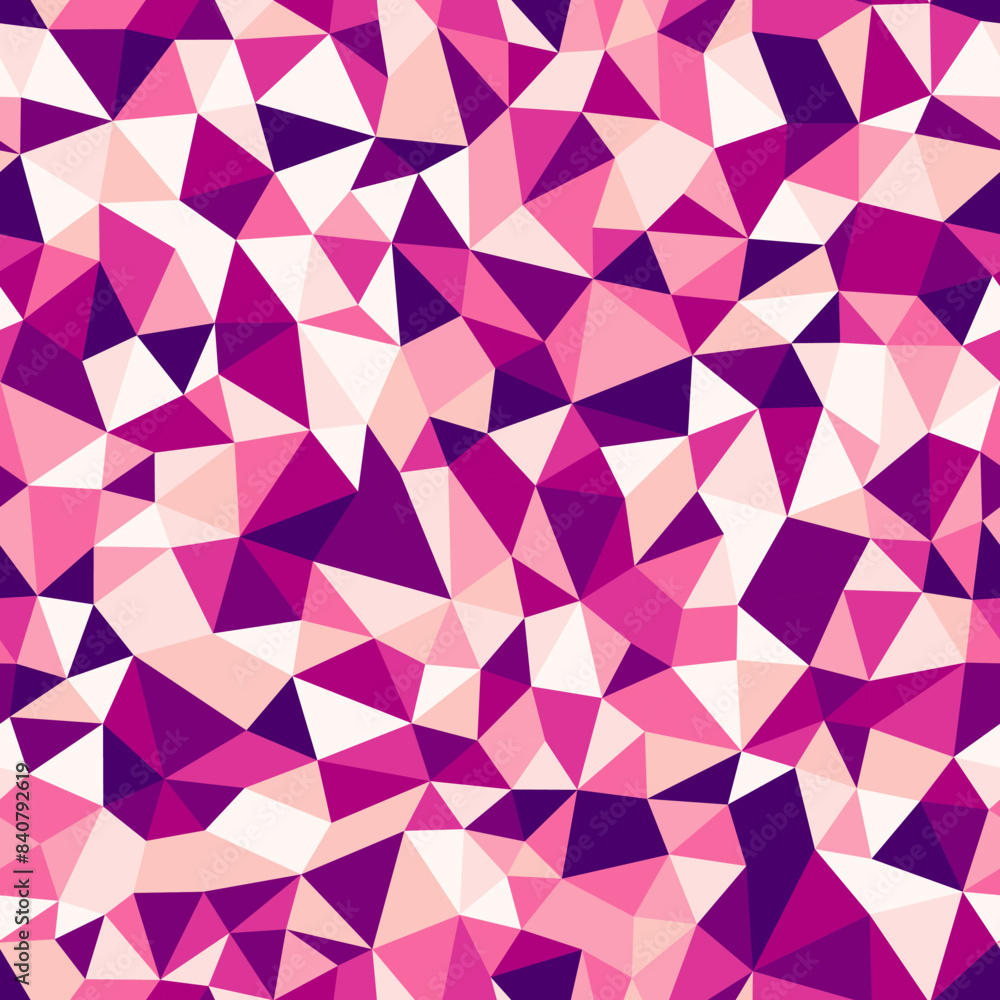 Poster triangles pattern. tiny triangles size. repeatable pattern. beautiful vector tiles. light pink to de
