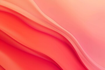 Captivating image with smooth, wavy shapes in living coral hues. Perfect for modern designs, exuding luxury and femininity
