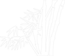 bamboo shoots outline