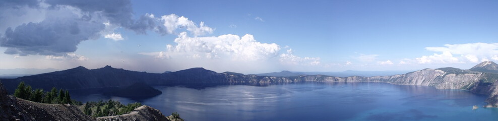 Panoramic View of Crater Lake