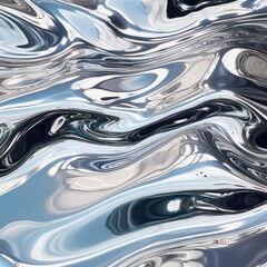 gloss metal fluid glossy chrome mirror water effect background backdrop texture