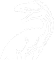 Utahraptor outline