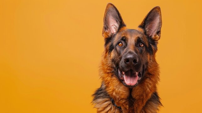 German shepherd dog portrait