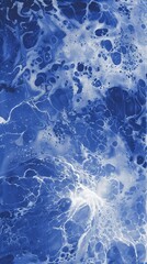 Obraz premium Abstract blue and white fluid art texture