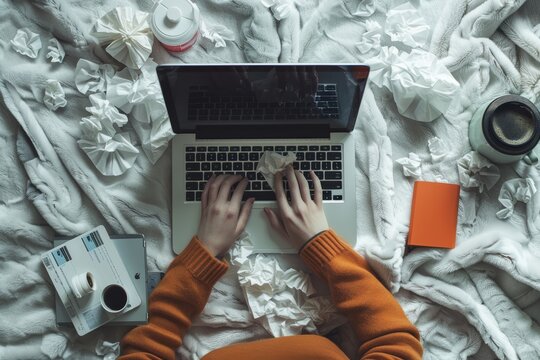 Challenges of Working from Home While Sick: Overcome Cold and Flu with Effective Remedies and Comfort