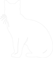 wild cat outline