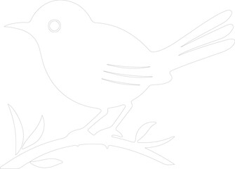 Obraz premium wren outline