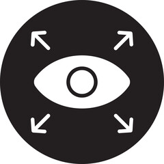 shared vision glyph icon