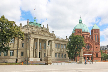 Fototapeta premium Historic Street in Strasbourg, France