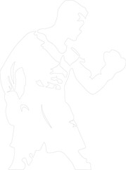 boxer outline