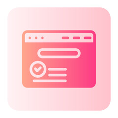 checklist gradient icon