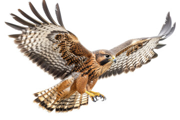 Fototapeta premium Majestic Falcon Bird: Isolated Background