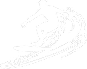 surfing outline