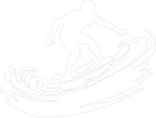 surfing outline