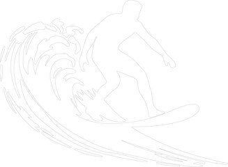 surfing outline