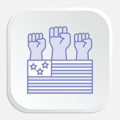 Fototapeta premium USA, United States, America, American, nation, country, stars and stripes, patriotic, flag, freedom, liberty, democracy, independence, pride, nationhood, sovereignty, states, nationhood, North America