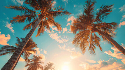 Tropical Sunset Serenity on the Beach