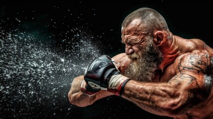 Generate a scene of a wrestler executing a takedown maneuver on their opponent in the wrestling ring.