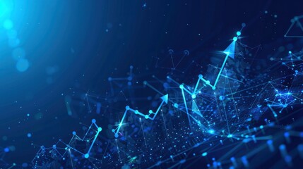 stock market financial chart with uptrend line candle stick graph background. data graph chart report statistic marketing management