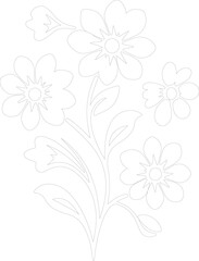 floret outline