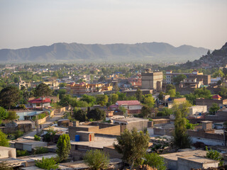 Panoramic View Of Mingora city  In Pakistan