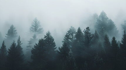 fog in the mountains